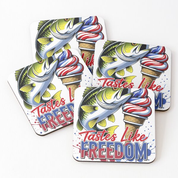 Item preview, USA Bass Fishing 4th of July America Tastes Like Freedom designed and sold by Trangkun1995.