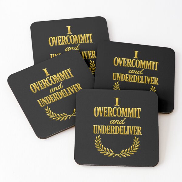 Item preview, Overcommit Underachieve Elegant Failure Typography designed and sold by Shoot-The-Moon.