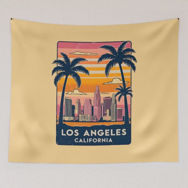Item preview, A Vintage Travel Art of Los Angeles - California - US  designed and sold by GoodOldVintage.
