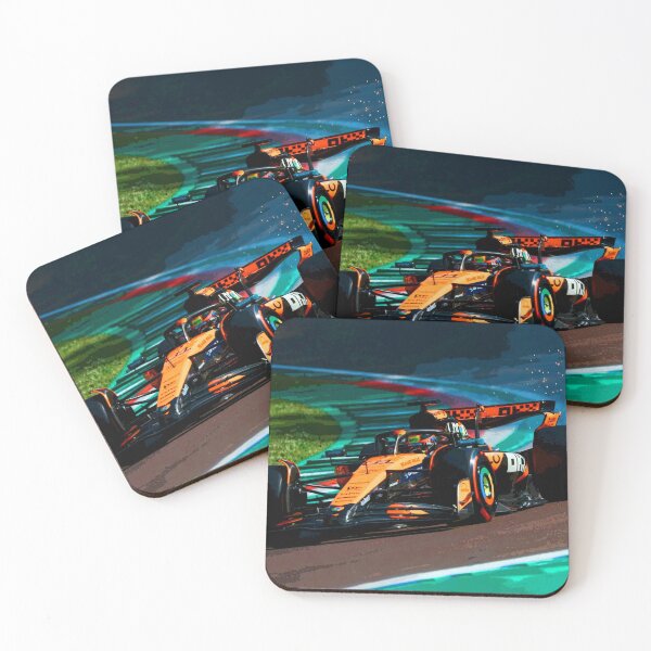 Item preview, Oscar Piastri racing his 2025 F1 racing car on Imola abstract designed and sold by Rodissimus1984.