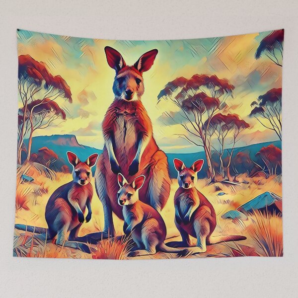 Item preview, Wallaby Art #4 | Wallaby Lovers designed and sold by ksgraphics222.