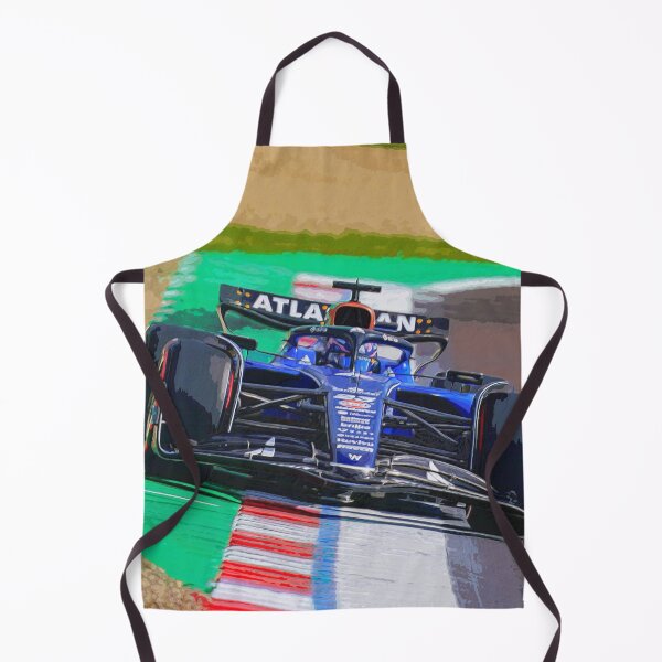 Item preview, Alex Albon racing his 2025 F1 racing car on Imola watercolor designed and sold by Rodissimus1984.