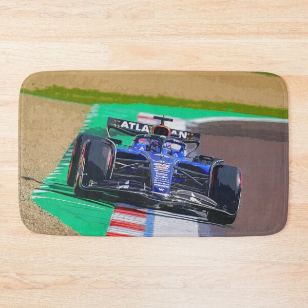 Item preview, Alex Albon racing his 2025 F1 racing car on Imola watercolor designed and sold by Rodissimus1984.