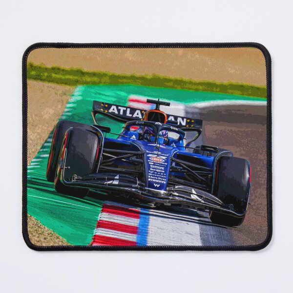 Item preview, Alex Albon racing his 2025 F1 racing car on Imola abstract designed and sold by Rodissimus1984.