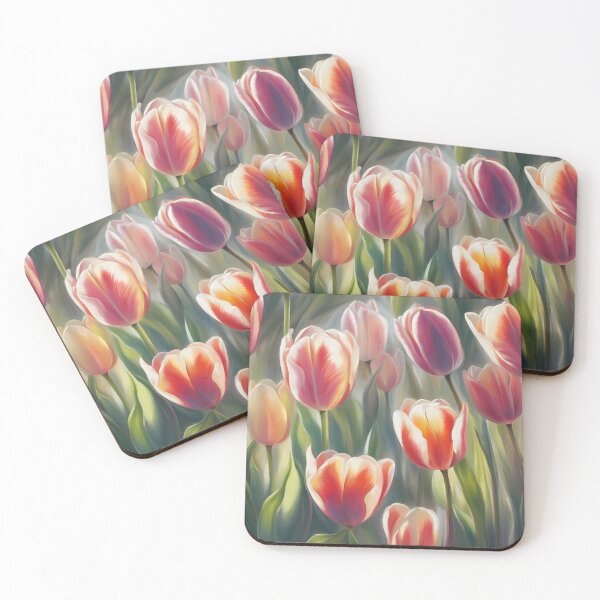 Item preview, Red and White Tulips designed and sold by CalmnessbyChoice.