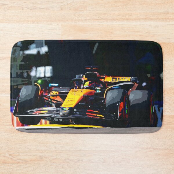 Item preview, Oscar Piastri racing his 2025 F1 car at Imola from the front watercolor designed and sold by Rodissimus1984.