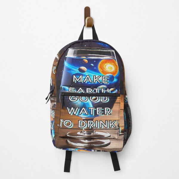 Item preview, Motivational ECO MAKE EARTH GOOD WATER TO DRINK! designed and sold by Giulivo Store Graphic.