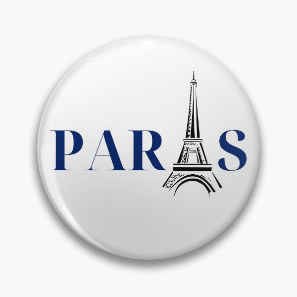 Item preview, “PARIS” Typography Art in Deep Navy designed and sold by MetaMuralStudio.