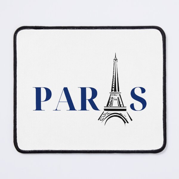 Item preview, “PARIS” Typography Art in Deep Navy designed and sold by MetaMuralStudio.