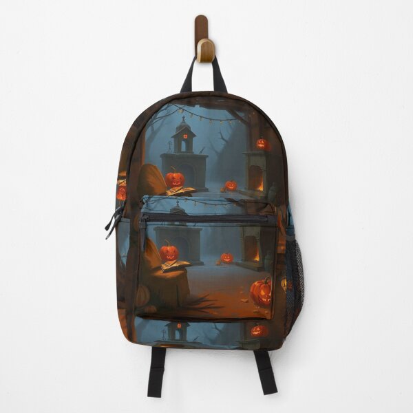 Item preview, Spooky Halloween scene artwork illustration designed and sold by Vintage Designs +.