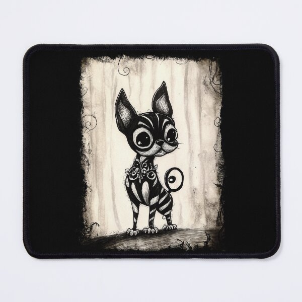 Item preview, Gothic Chihuahua – Creepy Cute Ink Sketch designed and sold by Spaabus.