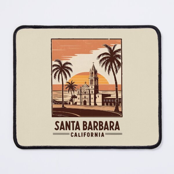 Item preview, A Vintage Travel Art of Santa Barbara - California - US  designed and sold by GoodOldVintage.