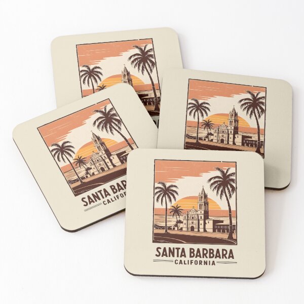 Item preview, A Vintage Travel Art of Santa Barbara - California - US  designed and sold by GoodOldVintage.
