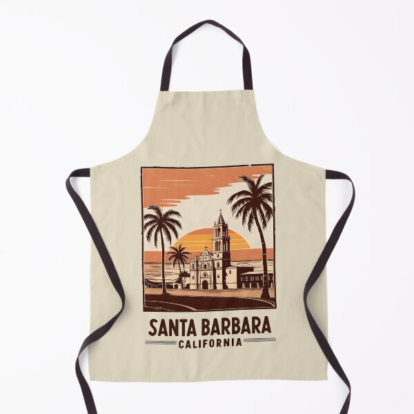 Item preview, A Vintage Travel Art of Santa Barbara - California - US  designed and sold by GoodOldVintage.