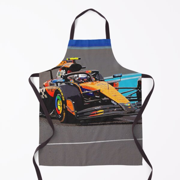 Item preview, Lando Norris racing his 2025 F1 car during the Miami Grand Prix watercolor designed and sold by Rodissimus1984.