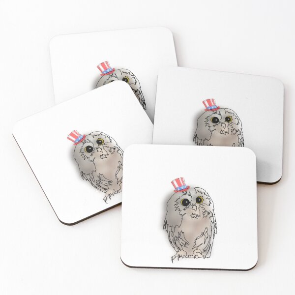 Item preview, Wise Owl in Uncle Sam Hat – Patriotic 4th of July Animal Illustration designed and sold by Ashley’sAnimalz.