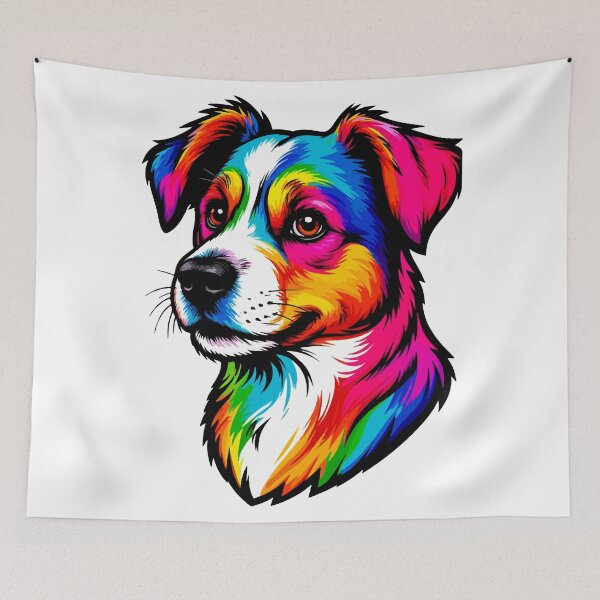 Item preview, Colorful dog designed and sold by Grypis.