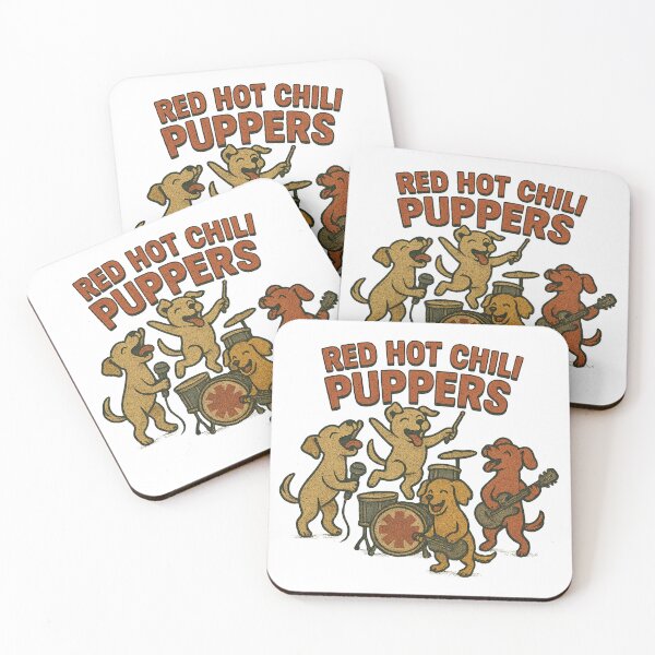 Item preview, Red Hot Chili Puppers – Grunge Dog Band Parody Design designed and sold by DIRTYSKETCHH.