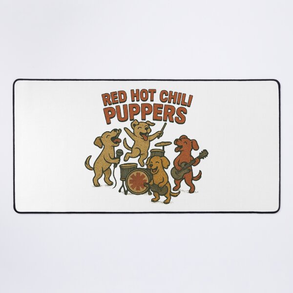 Item preview, Red Hot Chili Puppers – Grunge Dog Band Parody Design designed and sold by DIRTYSKETCHH.
