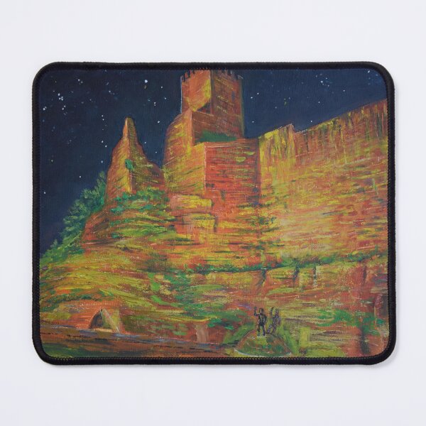 Item preview, Oil Painting - Castello di Lombardia, Enna, Sicily 30 x 40 cm designed and sold by Igor Pozdnyakov.