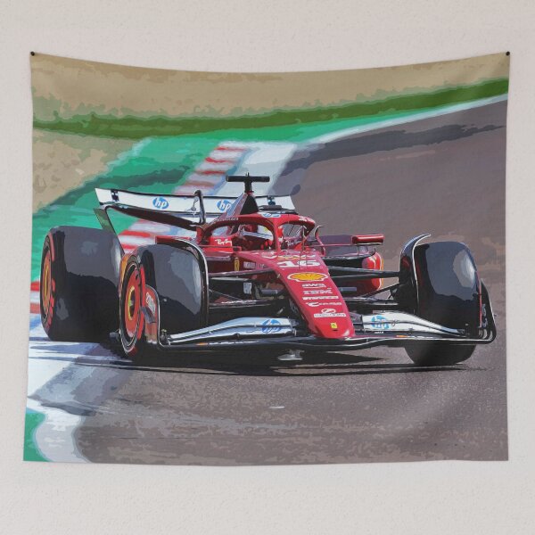 Item preview, Charles Leclerc racing his 2025 F1 car at the Imola Grand Prix designed and sold by Rodissimus1984.