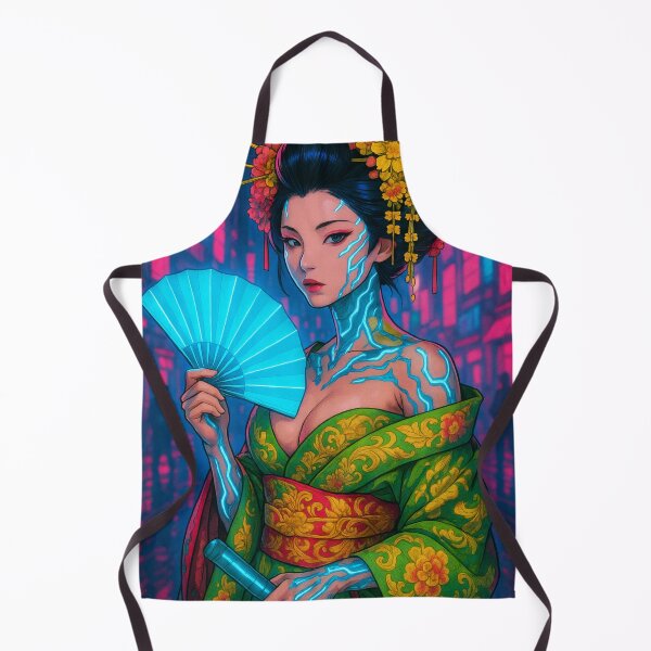 Item preview, Cyber Oiran – Neon Grace and Power designed and sold by JPN-NOGRAY-SHOP.