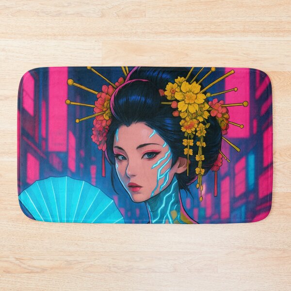 Item preview, Cyber Oiran – Neon Grace and Power designed and sold by JPN-NOGRAY-SHOP.