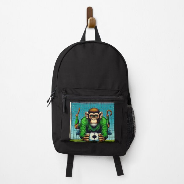 Item preview, football soccer monkey goalkeeper with a football ,Sports,funny sports ,soccer art,animal playing soccer designed and sold by Expressions-Sel.