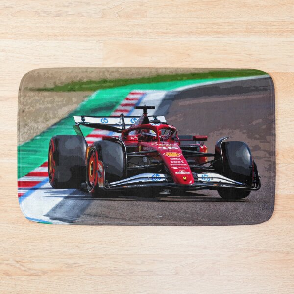 Item preview, Charles Leclerc racing his 2025 F1 car at the Imola Grand Prix abstract designed and sold by Rodissimus1984.