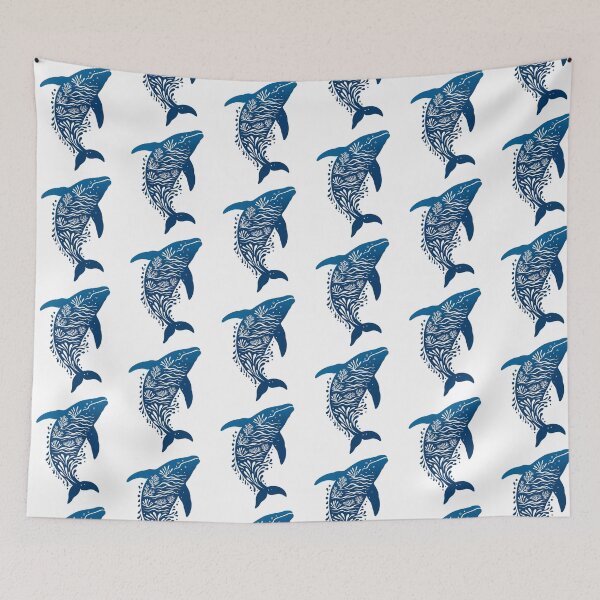 Item preview, Humpback Whale Ocean Art for Marine Life Enthusiasts designed and sold by BunBuntheDog-.
