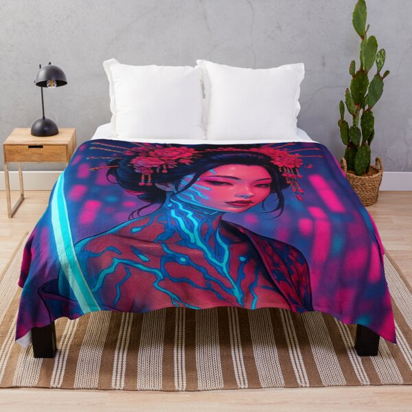 Item preview, Neon Blade Oiran – Cyber Geisha Warrior designed and sold by JPN-NOGRAY-SHOP.
