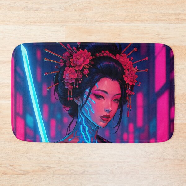 Item preview, Neon Blade Oiran – Cyber Geisha Warrior designed and sold by JPN-NOGRAY-SHOP.