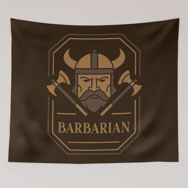 Item preview, Barbarian Emblem Tabletop TTRPG Character Classes designed and sold by pixeptional.