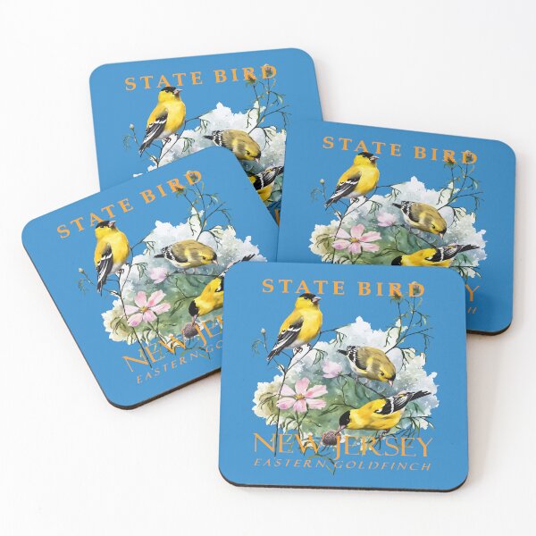Item preview, New Jersey Territory Bird The Eastern Goldfinch designed and sold by taiche.