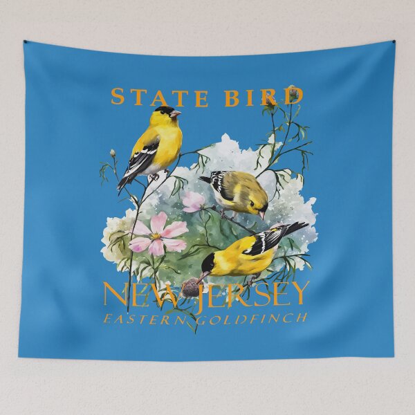 Item preview, New Jersey Territory Bird The Eastern Goldfinch designed and sold by taiche.