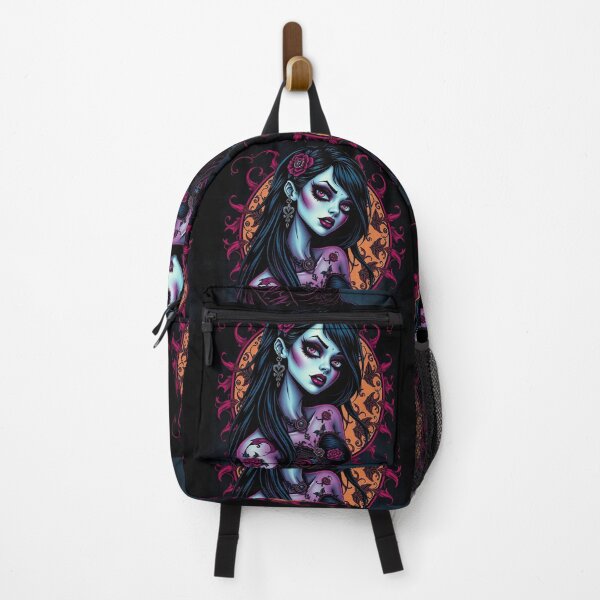 Item preview, Tattooed Goth Girl beautiful pinup poster art designed and sold by Vintage Designs +.