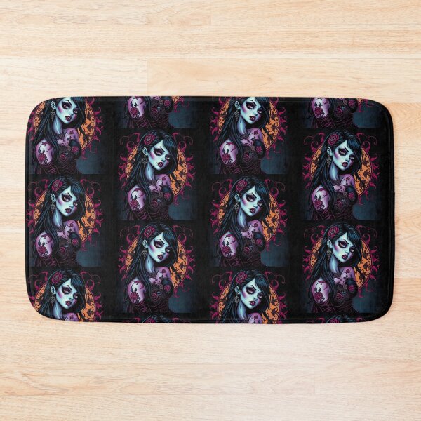Item preview, Tattooed Goth Girl beautiful pinup poster art designed and sold by Vintage Designs +.
