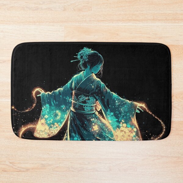 Item preview, Golden Teal Kimono Dance designed and sold by zzz888.