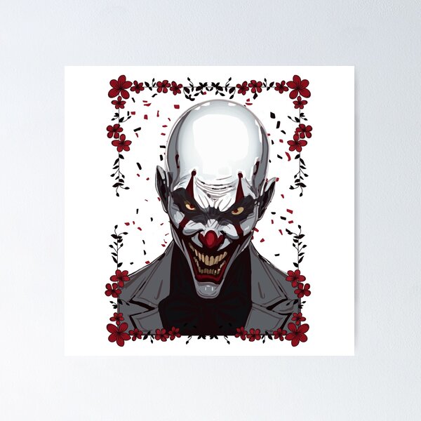 Item preview, Evil Clown in Flowers designed and sold by UNK-Fatigues.