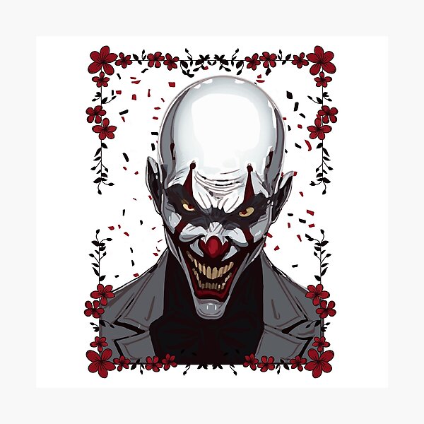 Item preview, Evil Clown in Flowers designed and sold by UNK-Fatigues.