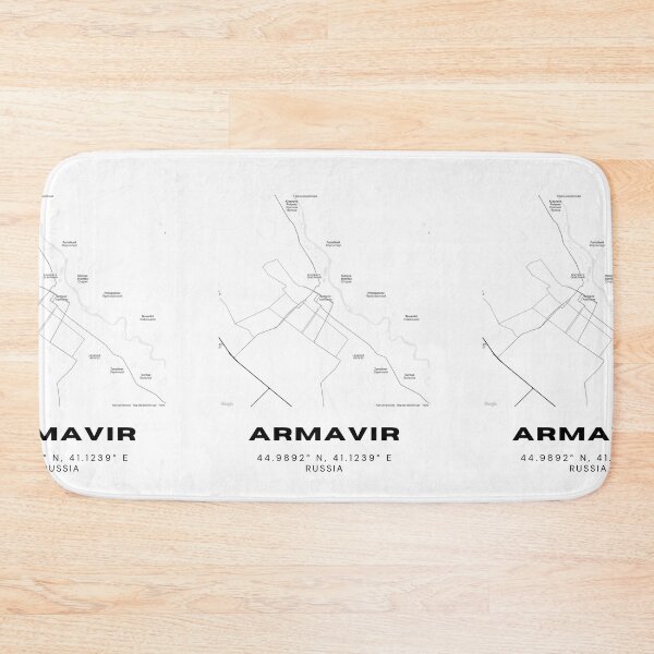 Item preview, Armavir Russia Map – Clean Minimalist City Poster designed and sold by RM-Journey.