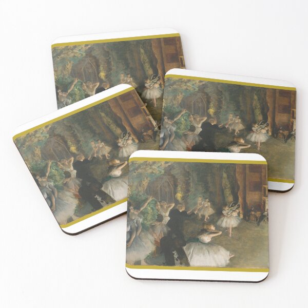 Artikelvorschau, „Die Ballettprobe auf der Bühne“ – Edgar Degas Art Sticker entworfen und verkauft von fleecewas.