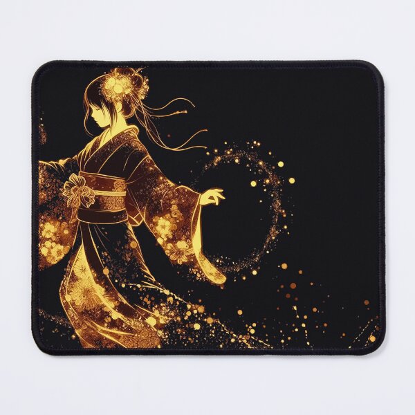 Item preview, Golden Sparkle Kimono Dance designed and sold by zzz888.