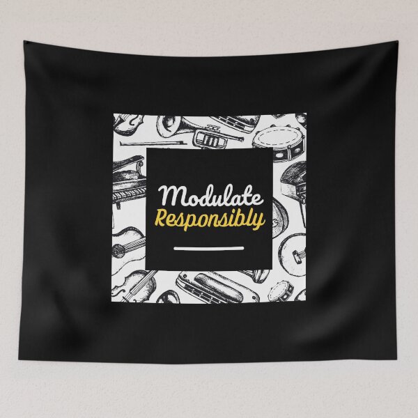 Item preview, Modulate Responsibly Design – Funny Musician Design designed and sold by tompowellmusic.