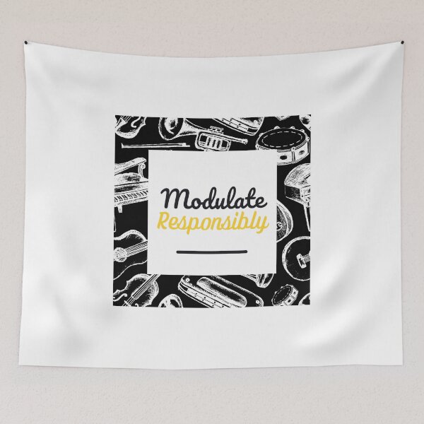 Item preview, Modulate Responsibly Design – Funny Musician Design designed and sold by tompowellmusic.
