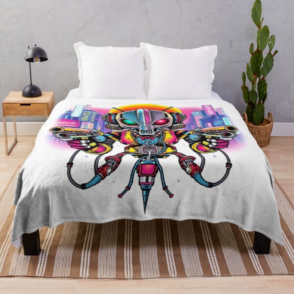 Item preview, Retro 80's style robot warrior cool style designed and sold by Vintage Designs +.