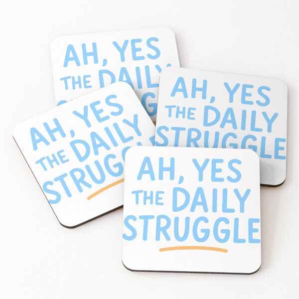 Item preview, The daily struggle in Blue designed and sold by FarieArt.