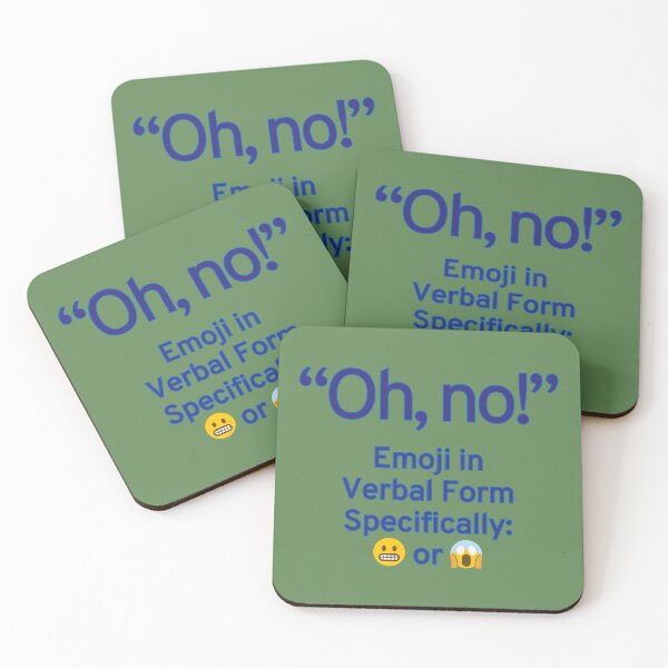 Item preview, Funny Oh, no - Emoji in Verbal Form designed and sold by HappyHavenStu.