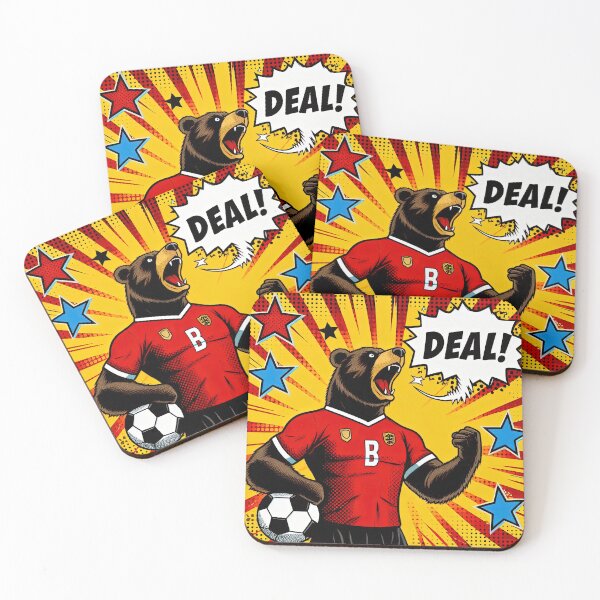 Item preview, football soccer bear judge with a football ,Sports,funny sports ,soccer art,animal playing soccer designed and sold by Expressions-Sel.