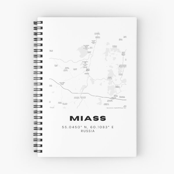 Item preview, Miass City Map – Modern Minimalist Russia Poster designed and sold by RM-Journey.